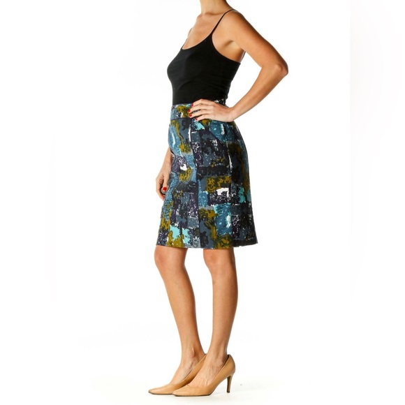 ANTHROPOLOGIE Tabitha Printed Brunch Pencil Skirt, Size 4 - Picture 3 of 12